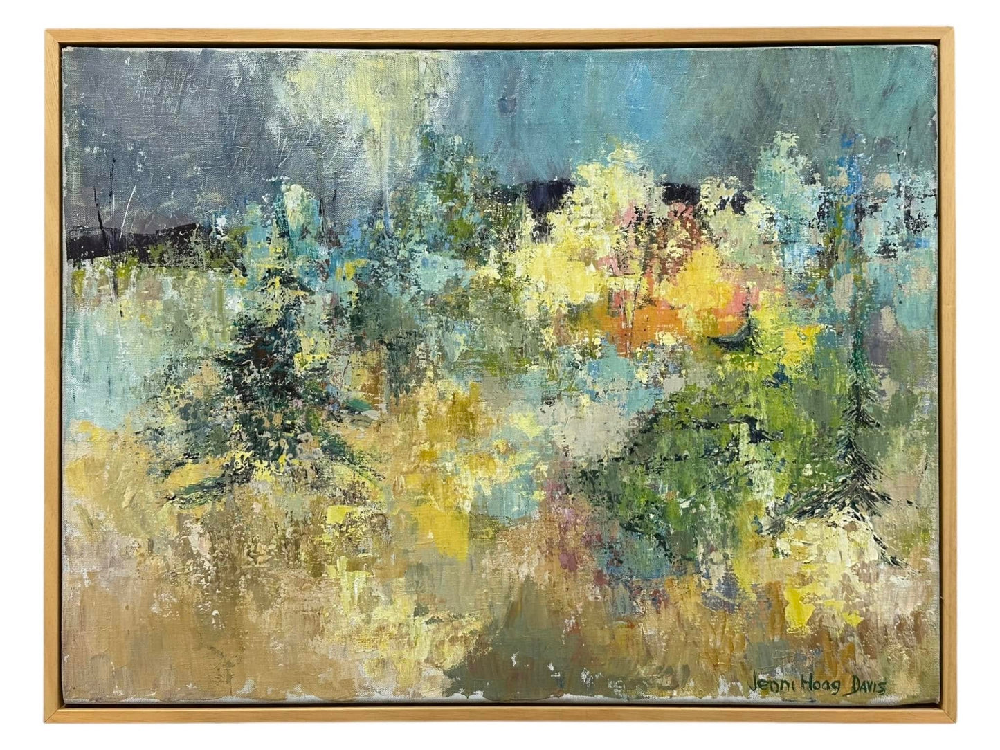 SPRING IN THE TREES- PAINTING BY JENNI HOAG DAVIS (1916-1996)