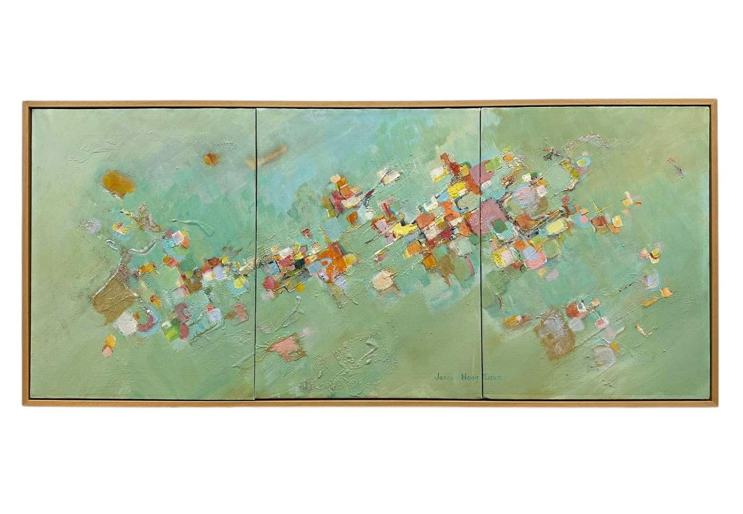 Flowers - MID CENTURY MOVEMENT -PAINTING BY JENNI HOAG DAVIS (1916-1996)