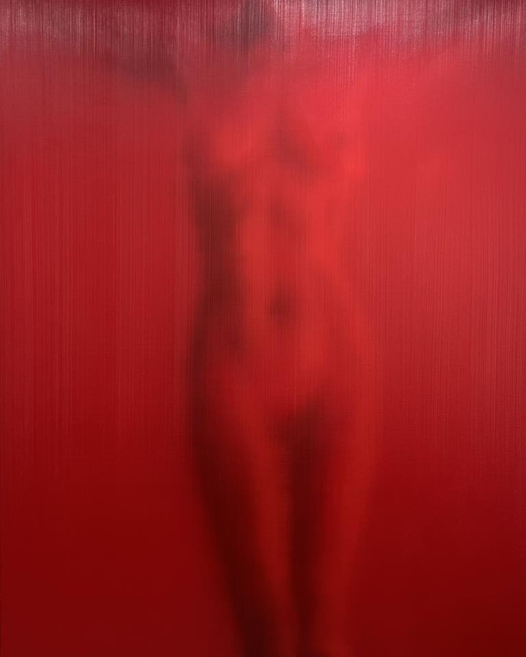 Red Nude - Alison Van Pelt - from A Private Collection