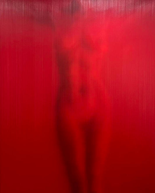 Red Nude - Alison Van Pelt - from A Private Collection